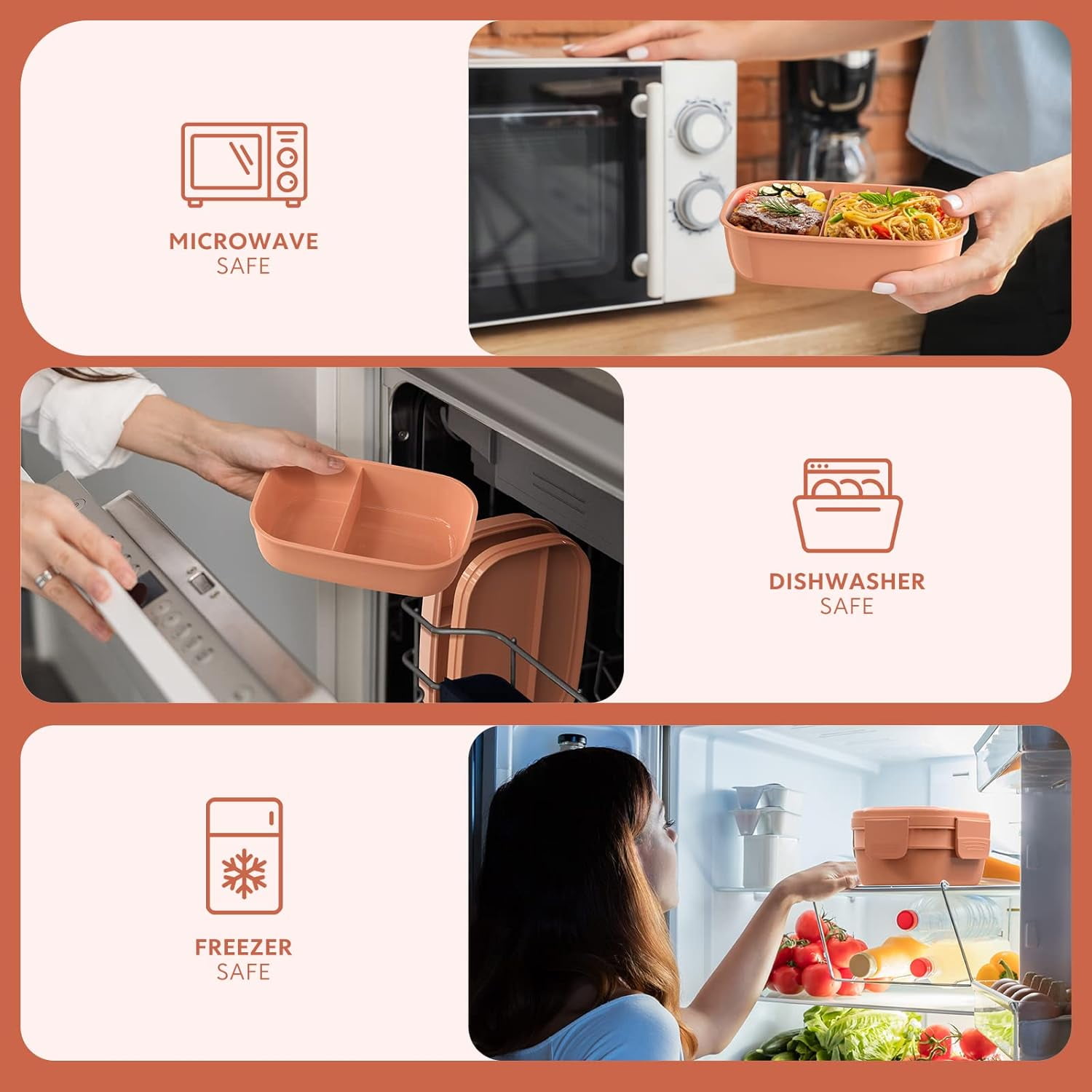 Adult Lunch Box,3 Stackable Bento Lunch Containers for Adults, Modern Minimalist Design Bento Box with Utensil Set, Leak-Proof Lunchbox for Dining Out, Work, Picnic