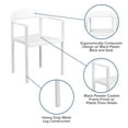 thumbnail image 3 of Emma + Oliver 1000 lb. Capacity White Plastic Cafe Stack Chair, 3 of 9