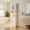 White-Glass Door, variant on Floor Cabinet, Asofer Bathroom Storage Cabinet with Adjustable Shelves and 4 Magnetic Doors, 43" Wooden Pantry Cabinet for Kitchen, Living Room, White