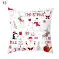 thumbnail image 1 of Funda de almohada con diseño de tema navideño, cremallera oculta, poliéster, funda de cojín para sofá, decoración del hogar, 1 of 5