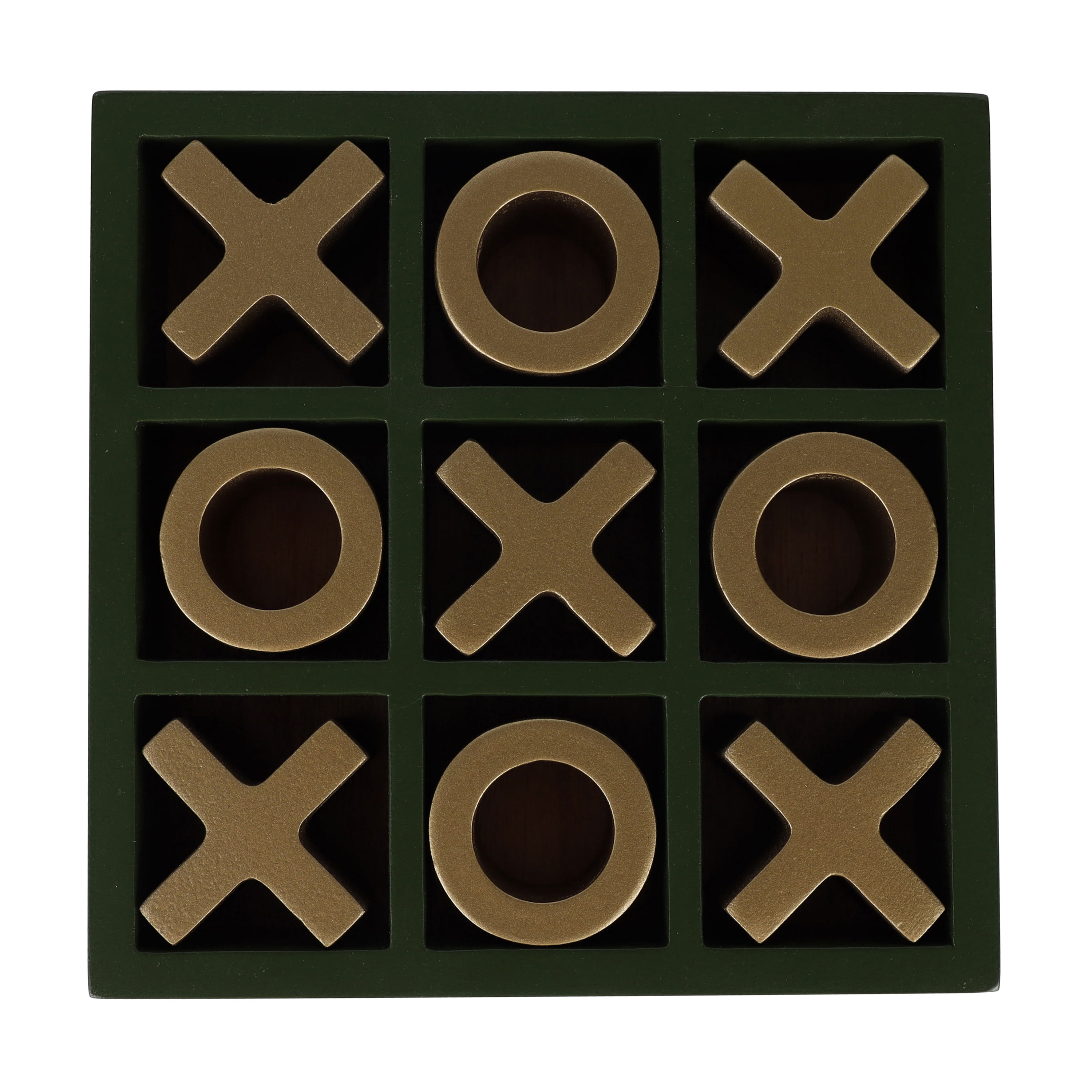 Home Decor Collection Sterling & Noble Home Green Floral Tic Tac Toe Game Set Book