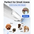thumbnail image 2 of Deally Dog Paw Trimmer with LED Light, 9 mm Mini Blade (0.35 inches), Smart Display, Type-C Rechargeable Pet Clippers for Small Dogs Cats Trimming Paws, Eyes, Ears, Face, and Rump, 2 of 6