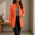 thumbnail image 5 of QIYAGBSA Long Open Front Cardigan Sweaters for Women Shawl Collar Ribbed Knit Long Sleeve Fall Winter Casual Lightweight Cover Ups with Waist Detail, 5 of 8