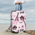 thumbnail image 7 of Susaid Eiffel Tower and Butterflies Print Elastic Washable Suitcase Cover with Hidden Zipper, Fits 18-32 Inch Luggage for Protection During Travel-Medium, 7 of 7
