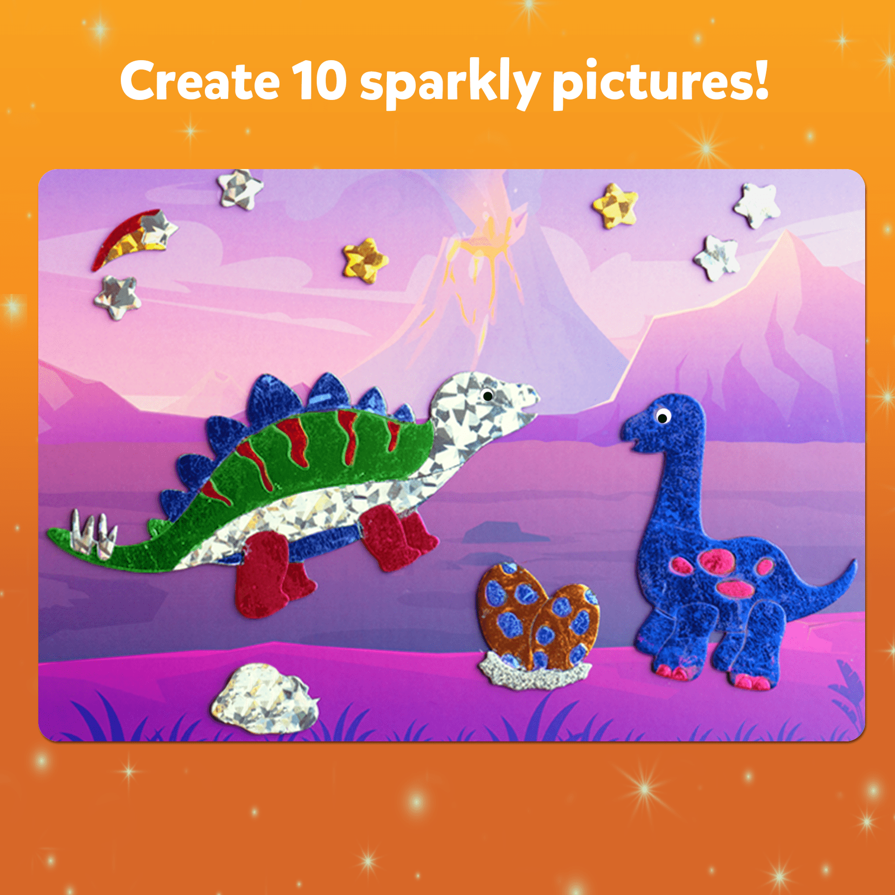 Skillmatics Foil Fun - Dinosaurs, No Mess Art for Kids Ages 4 to 9