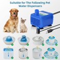 thumbnail image 6 of Pet Fountain Pump,Cat Water Fountains Pump Compatible Motor,for Replacement Cat Fountain Pump, Pet Water Fountain Motor(Bi-color LED light), 6 of 8