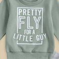 thumbnail image 4 of TOWED22 Infant Toddler Baby Boy Clothes 2-Piece Long Sleeve Sweatshirt Tops Pocket Joggers Pants Cartoon Graphic Fall Winter Outfits Clothing(Light Green,18-24 M), 4 of 7