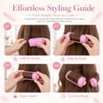 thumbnail image 6 of Topboutique 36 Pieces Foam Sponge Hair Rollers Flexible Sleeping Curlers Soft Hairdressing Curlers, 20 mm Mini Foam Hair Styling Curlers for Adults and Kids (Pink), 6 of 7