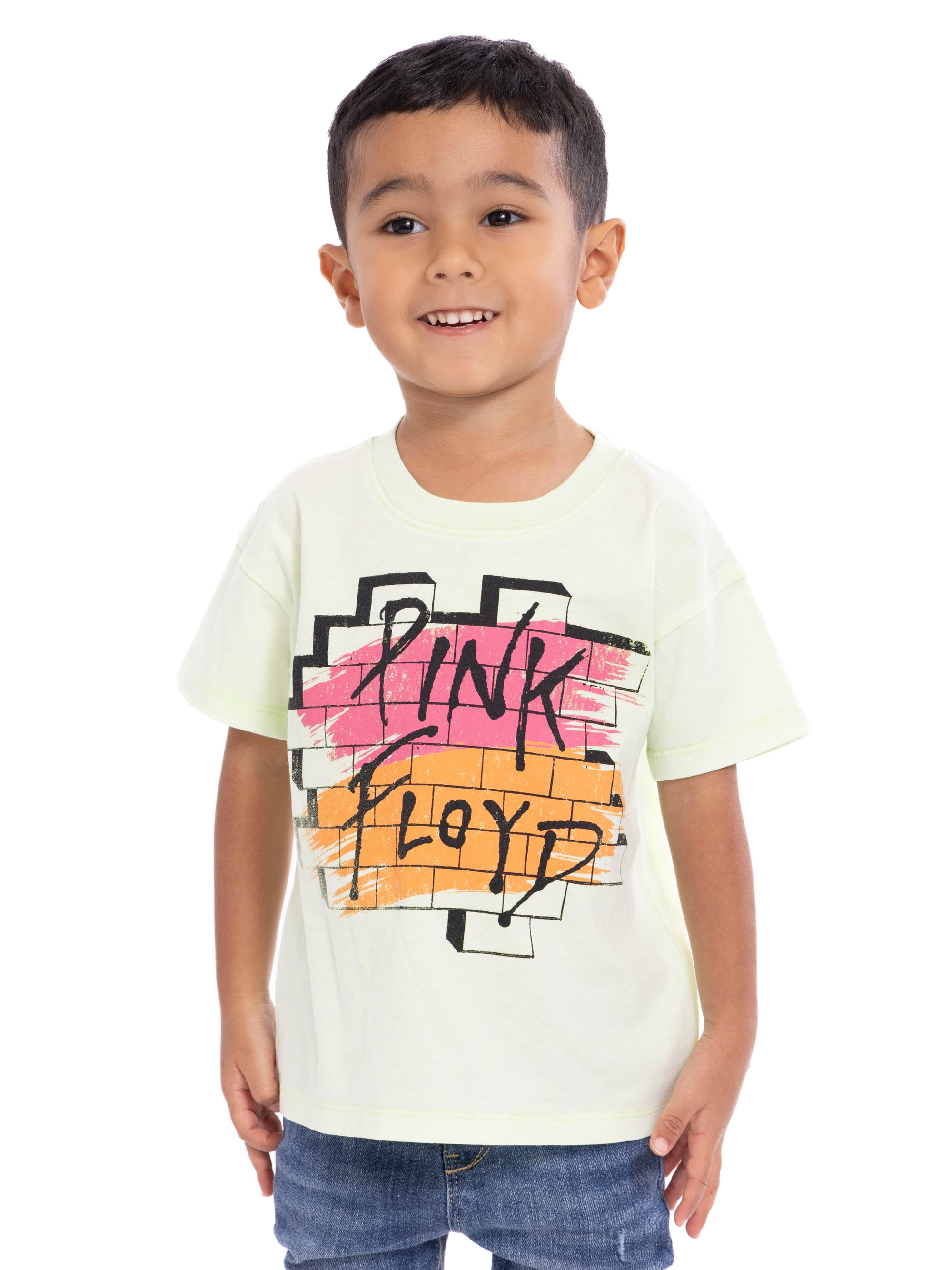 Pink Floyd Toddler Graphic Crewneck Tee with Short Sleeves, Sizes 12M-5T