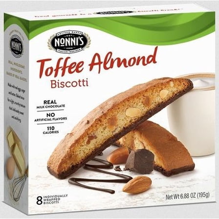 Nonni's Food Company Nonni's Toffee Almond Biscotti, 6.88 oz - Case of 6