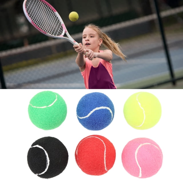 Tenis Pelotas De Entrenamiento De Tenis De 6 Piezas, Juego De Pelotas De Tenis De Cachemira Y Goma Multicolor Para Clubes, Entrenamiento Juvenil