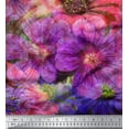 thumbnail image 3 of Soimoi Polyester Crepe Fabric Daisy & Wild Flower Panel Fabric Prints by Yard 42 Inch Wide, 3 of 3