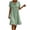 Green, variant on Women's Summer Tiered Ruffle Mini Dress Cute Flutter Sleeve A Line Flowy Dresses Beach Vacation Clothes Gray,L