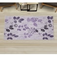 thumbnail image 1 of Floral Decorative Rug, Cartoon Style Arrangement of Fresh Spring Foliage with Abstract Dotted Line Stalks, Quality Carpet for Bedroom Dorm and Living Room, 6 Sizes, Lavender, by Ambesonne, 1 of 1