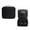 Black, variant on LBGAJGS Travel Cosmetic Bag with Partition, Portable Makeup Case with Detachable Dividers, Double Layer Toiletry Organizer for Brushes