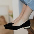 thumbnail image 4 of Ballerines d'Automne pour Femmes à Talon Perlé, Chaussures Habillées à Bout Pointu, 4 of 4