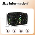 thumbnail image 5 of Daiia Music Notes Pattern 2 slice Toaster Cover, Toaster Appliance Dust-proof Cover For Kitchen Small Appliance Dust Cover and Fingerprint Protection, 5 of 7