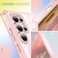 thumbnail image 5 of Dteck Built-in Screen Protector Case for Samsung Galaxy S25 Ultra,Compatible with Mag-Safe Slim TPU+PC Full-Body Stylish Shockproof Protective Transparent Cover,Pink, 5 of 6