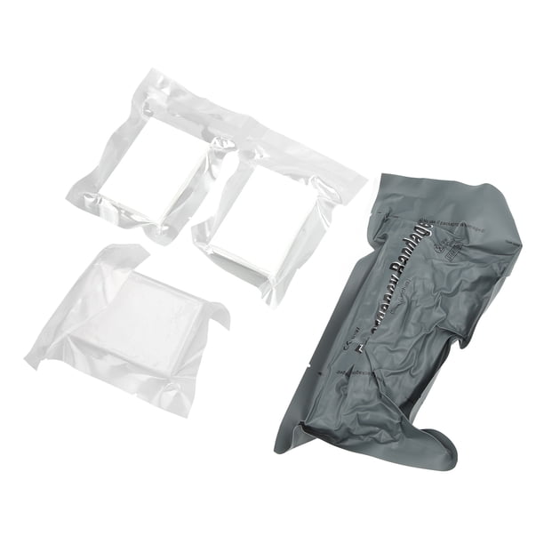 Juego de 4 vendajes de gasa curva de compresión israelíes, kit de vendajes de emergencia de alta elasticidad, L