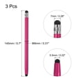 thumbnail image 2 of Unique Bargains 3pcs Stylus Pens for Touch Screens Capacitive Stylus Universal Tablet Pen, Rose Red, 2 of 7