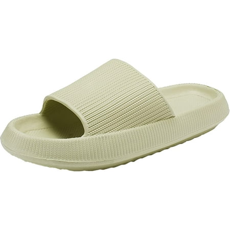

PIKADINGNIS Slippers for women mens pillow cloud slides house indoor and outdoor summer sandals bedroom shower non-slip comfortable open toe slippers