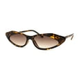 thumbnail image 3 of Lunettes de Soleil Rétro pour Femmes à Pointe Basse avec Oeil de Chat Superposé, Monture en Plastique, Écaille Brun, 3 of 4