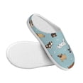 thumbnail image 3 of Lsque Dog Pets Pattern Womens Comfort Cotton on Scuff With Memory Foam and Anti-skid Sole Slipper-40/41, 3 of 7
