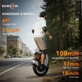 thumbnail image 6 of KINGSONG S18PRO+ Electric Unicycle Upgraded 100mm Suspension for Potholes 18 Inch Self-Balancing One Wheel EUC, 6 of 14
