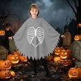 thumbnail image 6 of Zylarhe Kids Halloween Dancewear Jumpsuit for Stage Performances Party Events Playful Home Outfit Grey 5-6 Years, 6 of 8