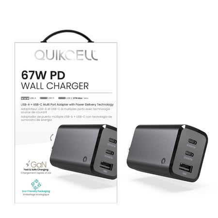 QUIKCELL 67W PD WALL CHARGER
