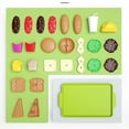 thumbnail image 4 of 2024 Nuevo juego de comida de simulación para cocina, juguetes de plástico con forma de hamburguesa y sándwich, juego de comida de simulación, juegos de cocina para preescolar, juguetes de comida de, 4 of 7