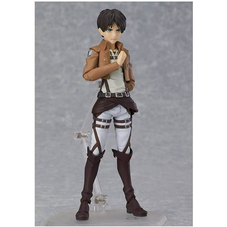 14cm Removable Exquisite Action Figures Anime Attack on Titan Eren Yeager  Figma PVC Action Figure Shingeki No Kyojin Mikasa Model 