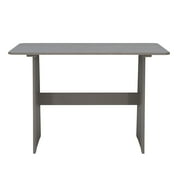 Linon Talon Pine Wood Corner Dining Nook Set with Storage in Gray Finish