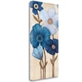 thumbnail image 2 of Tangletown Fine Art 'Fleurs Bleues I' Graphic Art Print on Wrapped Canvas, 2 of 2