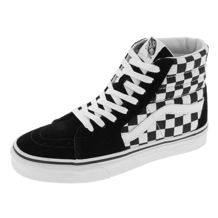 womens white and black checkered vans
