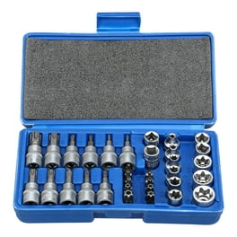 34Pcs Torx Socket Set Triple Square Socket Set Torx Bit Socket Set Star Bit Set Male Female Set Walmart
