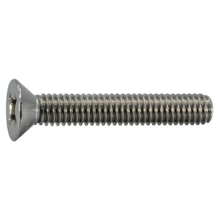 

5/16 -18 x 2 18-8 Stainless Phillips Flat Head Machine Screws (6 pcs.)