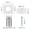 thumbnail image 2 of Unique Bargains 4 Inch Dryer Vent Wall Plate Adapter Ventilation Duct Flange with Hose White, 2 of 5