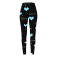 thumbnail image 3 of Afdoent Leggings For Women Valentine Day Heart Printed Leggings Tights Casual Daily Wear Yoga Workout Comfortable, 3 of 4