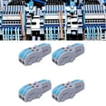thumbnail image 4 of Quick Terminal Block Quick Wire Connector Terminal Wiring Block Wire Connector 20Pcs Quick Terminal Block 1 In 2 Out Wire Connector TShape PushType Wiring Splitter SPLF12ABlue, 4 of 8
