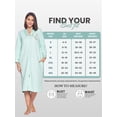 thumbnail image 6 of Casual Nights Women's Quilted Zip Up Robe With Pockets, Long Sleeve House Coat Duster, Poly-Cotton Blend Sleepwear, Green - Midi X-Large, 6 of 6