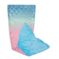 thumbnail image 1 of Kids Mermaid Tail Blanket for Girls Teens Fish Blankets Rainbow Mermaid Blankets Shinny Blue 19x51, 1 of 6