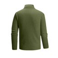 thumbnail image 6 of Domuza Mens Turtleneck Pullover Sweater, Slim‑Fit Stretch Long‑Sleeve Solid Rib‑Knit Top, Lightweight Basic Casual Warm Sweater for Autumn Winter, 6 of 6