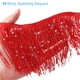 thumbnail image 4 of Uxcell 5 yardas de fleco de lentejuelas rojas de 4", trim de borlas de bricolaje, (14.7 pies/4.5m), 4 of 6