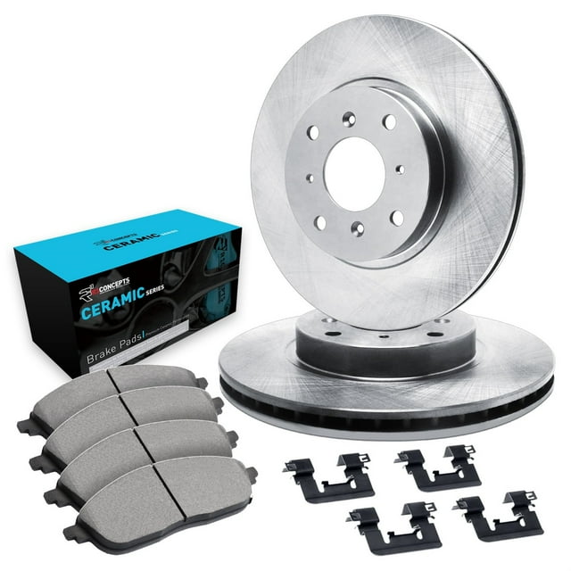 R1 Concepts Disc Brake Rotor Set with Ceramic Pads and Hardware WFWH1-67124