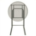 thumbnail image 2 of Pemberly Row Round Bar Height Folding Table in White, 2 of 2