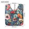 thumbnail image 5 of Ryvnso Boho Floral Bathroom Shaggy Rugs Toilet Mat Soft Contour Rug, 5 of 9