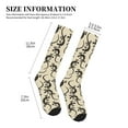 thumbnail image 2 of Compression Socks For Women And Men - Striped Gecko Lizard Black Compression Socks Circulation For Workout, 2 of 2