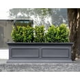 thumbnail image 5 of Veradek Brixton Window Box 36" Plastic Planter - Black, 5 of 9