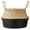 Black, variant on Desert Fields Large Black & Beige Seagrass Folding Basket with Handles